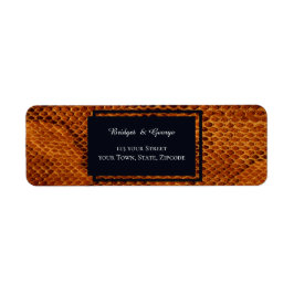 Luxe Wilde Snake huid Dier Bruiloft Etiket