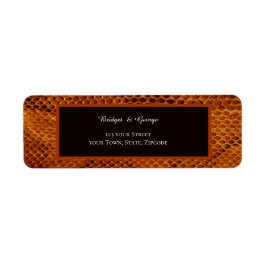 Luxe Wilde Snake huid Dier Bruiloft Etiket