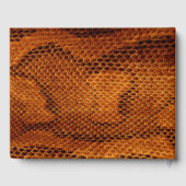 Luxe Wilde Snake huid Dier Bruiloft Gastenboek (Achterkant)