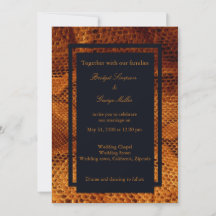 Luxe Wilde Snake huid Dier Bruiloft