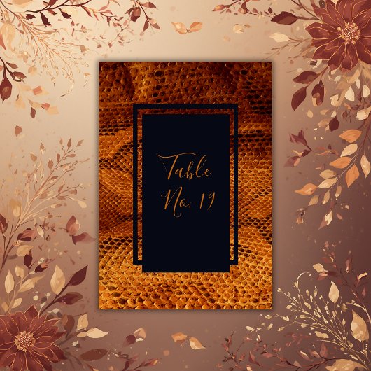 Luxe Wilde Snake huid Dier Bruiloft Kaart