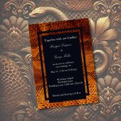 Luxe Wilde Snake huid Dier Bruiloft Kaart