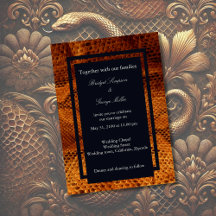 Luxe Wilde Snake huid Dier Bruiloft