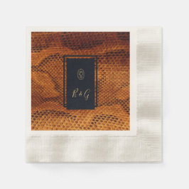 Luxe Wilde Snake huid Dier Bruiloft Servet