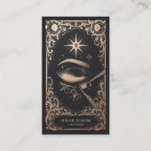 Luxe Wimper Tech | Vintage Celestial Visitekaartje (Voorkant)