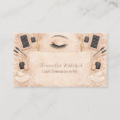 Luxe Wimperartiest Bedrijf Visitekaartje (Voorkant)