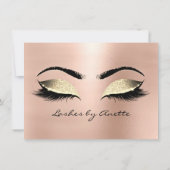 Luxe Wimpers Roze Goud Make-up Certificaat Cadeau (Achterkant)