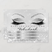 Luxe Wimpers Zilver Grijs Make-up Certificaat Cade (Voorkant / Achterkant)