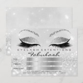 Luxe Wimpers Zilveren Grijs Make-up Certificaat Ca (Voorkant / Achterkant)