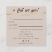 Luxe Wimpertechnicus Cadeau Certificaatkaart Klantenkaartje (Achterkant)