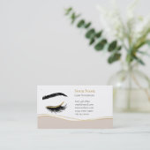 Luxe Wimpertechnicus Nazorgkaart Afsprakenkaartje (Staand voorkant)