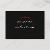 Luxe Wine Stain Visitekaartje (Voorkant)