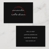 Luxe Wine Stain Visitekaartje (Voorkant / Achterkant)