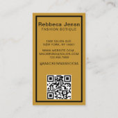 Luxe winkelen Mode Voeg Jouw tekst Business Visitekaartje (Achterkant)