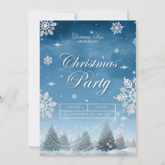 Luxe Winter Wonderland Kerstfeest Kaart