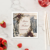Luxe Winterhuwelijk Servet (Insitu)