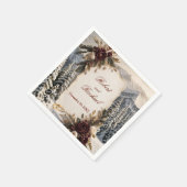 Luxe Winterhuwelijk Servet (Hoek)