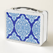 Luxe wit-blauw, Turks ornament. (Achterkant)