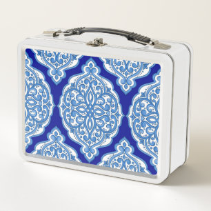Luxe wit-blauw, Turks ornament.