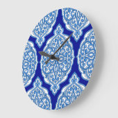 Luxe wit-blauw, Turks ornament. Grote Klok (Hoek)