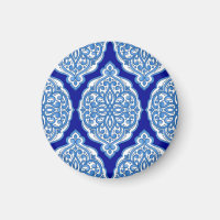 Luxe wit-blauw, Turks ornament.