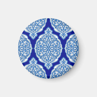 Luxe wit-blauw, Turks ornament. Magneet