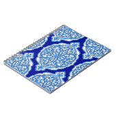 Luxe wit-blauw, Turks ornament. Notitieboek (Linkerzijde)