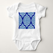 Luxe wit-blauw, Turks ornament. Romper (Voorkant)