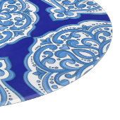 Luxe wit-blauw, Turks ornament. Snijplank (Hoek)