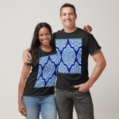 Luxe wit-blauw, Turks ornament. T-shirt (Unisex)