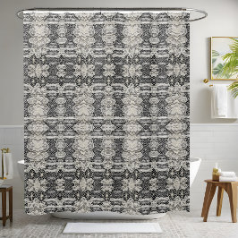 Luxe wit douchegordijn stijl 3