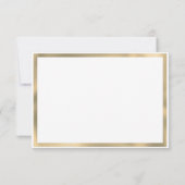 Luxe wit goud bloemenbruidsmeisje kaart (Achterkant)