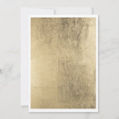 Luxe wit goud elegante bloemen verjaardag kaart (Achterkant)