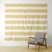 Luxe Wit Goud Glitter Wandkleed (In Situ (horizontaal))