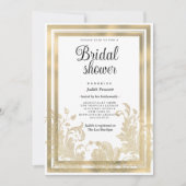 Luxe  witgouden bloemenmolen Vrijgezellenfeest Kaart (Voorkant)