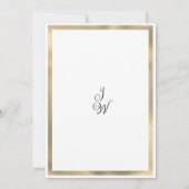 Luxe witgouden bloementafel Nummers Kaart (Achterkant)