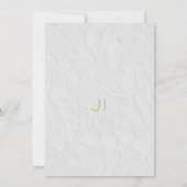 Luxe witgouden Franse bloemenkant Tafelnummer (Achterkant)