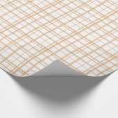 Luxe witgouden kettingen cadeaupapier (Hoek)