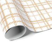 Luxe witgouden kettingen cadeaupapier (Rol Hoek)