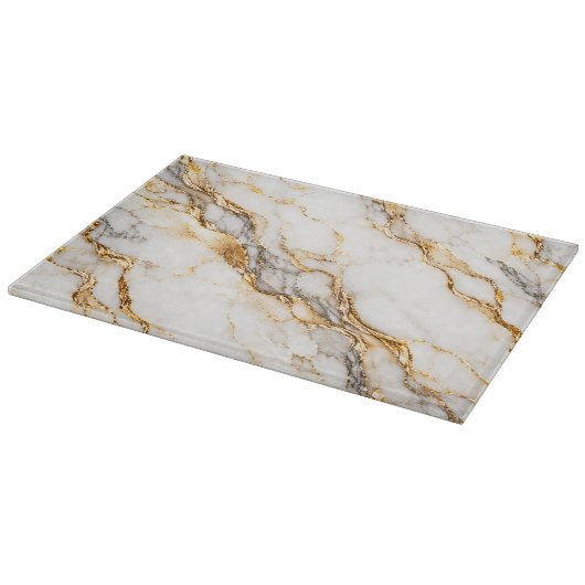 Luxe witgouden marmeren snijplank (Hoek)