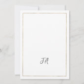 Luxe witgouden pioen bloementafel Nummers Kaart (Achterkant)