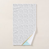 LUXE WITTE BLAUWE VLOEISTGOUD TOWEL SET BAD HANDDOEK (Handdoek)