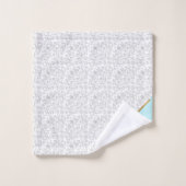 LUXE WITTE BLAUWE VLOEISTGOUD TOWEL SET BAD HANDDOEK (Wasdoekje)