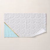 LUXE WITTE BLAUWE VLOEISTGOUD TOWEL SET BAD HANDDOEK (Handdoek)