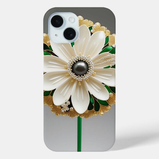 Luxe Witte Bloem Case-Mate iPhone Case (Achterkant)