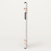 Luxe witte en Roos goudmarmer Case-Mate iPhone Case (Achterkant / rechts)