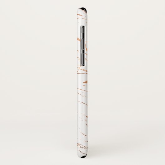 Luxe witte en Roos goudmarmer Case-Mate iPhone Case (Achterkant/links)