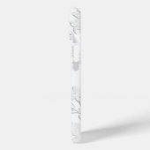Luxe Witte Gebloemde Geperste Hoes (Achterkant / Links)