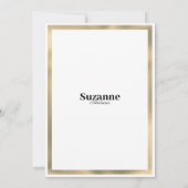 Luxe witte glitter druppelt Vrijgezellenfeest Kaart (Achterkant)