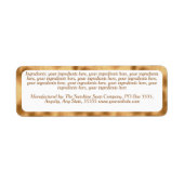 Luxe witte gouden cosmeticapot ingrediëntenlabel etiket (Voorkant)